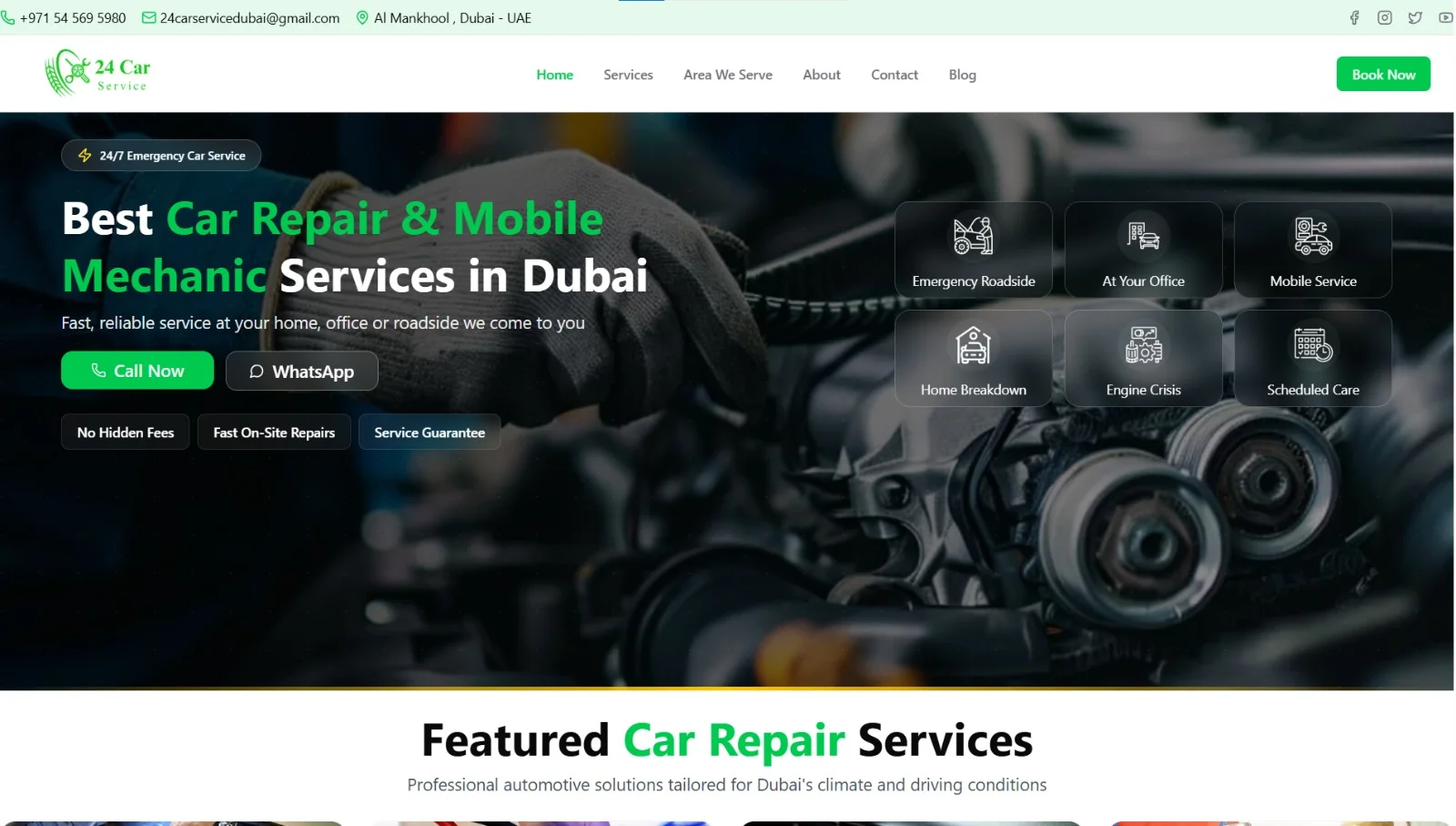 24 Car Service Dubai